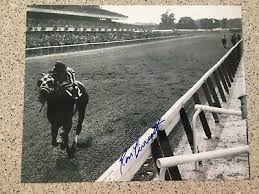Ron Turcotte Secretariat 1973 Belmont Stakes Signed 8x10