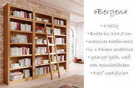 home affaire bucherwand bergen aus schonem massivem kiefernholz 3 tlg bucherwand buch wand wohnzimmer inspiration