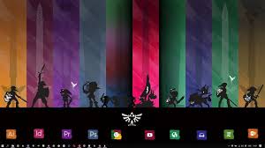 Zelda Theme Skins Zelda Rainmeters Rainmeterskin Customization Desktop Desktopsetup Desktopmodification Visuals Desktop Themes Ghibli Art Theme