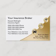 Our inexpensive business card designs offer thousands of professional options at a cheaper price. Insurance Broker Business Cards Zazzle Com In 2021 Insurance Broker Life Insurance Marketing Life Insurance Marketing Ideas