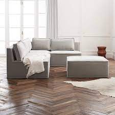 If you have been looking for the perfect sectional sofa to add a touch of glamour and luxury to your living room, then a velvet sectional is a fantastic buy. Quattro Sharkskin Light Grey Velvet Tufted 4 Piece Sectional Sofa Sold Out Cb2