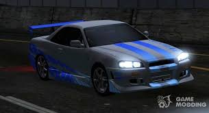 Keep stock hood and no roof vent for more originality. 1999 Nissan Skyline R 34 Gt R V Spec Ivf For Gta San Andreas