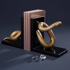 Buchstutze Schlange Gold Design Deko Wohnzimmer Ideen Bucher Accessoires Jetzt Auf Soul Zen Kaufen Duft Ol Buchstutze Deko Ideen