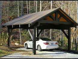 Wood garage kit without floor Wooden Carports For Protecting Your Car Decorifusta