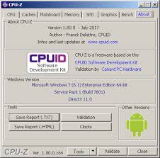 Cpuid Cpu Z Download For Windows 32bit 64bit Software Development Kit Windows Versions Windows