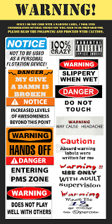 Make sure your message is seen with these large printable labels. Personal Warning Label Meme By Animeartist10 On Deviantart