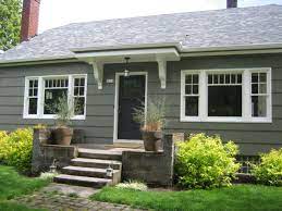 More images for benjamin moore gray green exterior house paint colors » Like This Gray Green Exterior Color Bm Sharkskin Restored Style Blog Bungalow Exterior House Paint Exterior Exterior Paint Colors For House