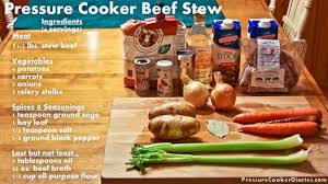 beef stew recipe using a pressure cooker