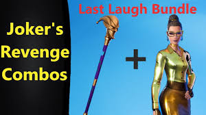 Defuse joker gas canisters found in different named locations. Joker S Revenge Pickaxe Combos In Fortnite Last Laugh Bundle Youtube