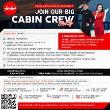 Kamu langsung akan diwawancarai pihak perusahaan. Airasia Cabin Crew Walk In Interview Penang September 2018 Better Aviation