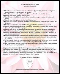 If I Had My Life To Live Over Again Quotes Pin By Nicole Sherborne On Thoughts How To Memorize Things Poems About Life Erma Bombeck