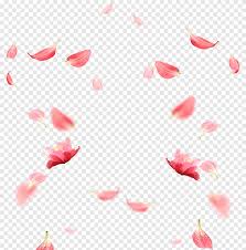 Pink Flowers Petal Rgb Color Model Cherry Blossom Petals Material Heart Flower Png Pngegg