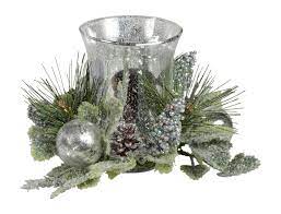 Making christmas votive candles is the perfect way to own special candles. Tenwaterloo Silver And Green Christmas Glass Candle Holder With Glittered Berries And Ornaments 8 Inches Wide X 6 Inches High Pillar Candle Or Votive Candle Holder Buy Online In Bahamas At Bahamas Desertcart Com
