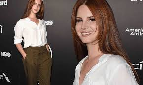 Lana Del Rey keeps it chic in blouse and trousers for Billboard Power 100  party | Daily Mail Online