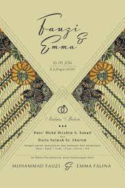 Melayu Klasik Invitation Card Wedding Cards Classic Invitation Classic Wedding Invitations