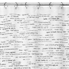 Sat Vocabulary Shower Curtain Shower Curtain Cool Shower Curtains Shower