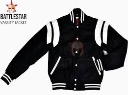 Black And White Varsity Jacket Womens Leather Stripes Stylish Wool Varsity Letterman Bomber Baseball Charcoal Jacket Charcoal Jacket Leather Striped Jackets