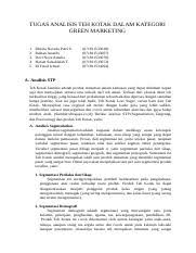 Maybe you would like to learn more about one of these? Tugas Analisis Teh Kotak Dalam Kategori Green Marketing Docx Tugas Analisis Teh Kotak Dalam Kategori Green Marketing 1 2 3 4 5 Rheina Nevada Putri E Course Hero