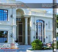 Proposed Private Residential Villa Classic Design For More Details Please Contact Al Ain 03 737 006 French Exterior House Styles Modern Mansion