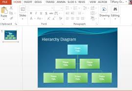 Hierarchy Diagram Powerpoint Template