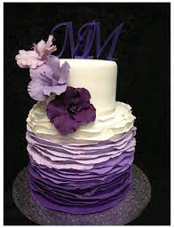 Purple birhday cake for girls. Engagement Cake Flowers Engagement Cake Purple Cake Flowers Party Celebrate Purple Cakes Birthday Cake Designs Birthday Purple Cakes