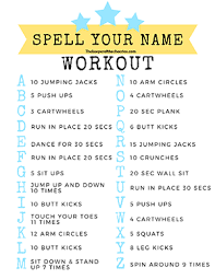 Spell You Name Workout The Keeper Of The Cheerios
