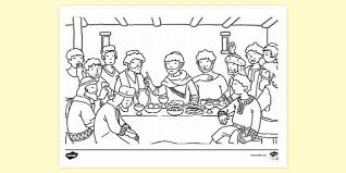 Last supper coloring pages printable. Free Last Supper Colouring Colouring Sheets