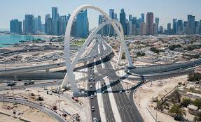 Lusail is located about 23 km north of the city centre of doha, just north of the west bay lagoon, on over 38 km² and will eventually have the infrastructure to accommodate 450. Global Best Projects 2018 Road Highway Lusail Expressway 2018 09 26 Engineering News Record