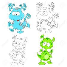 Find the perfect cartoon characters image. A Collection Of Cute Cartoon Characters Aliens Funny Aliens Royalty Free Cliparts Vectors And Stock Illustration Image 124768024