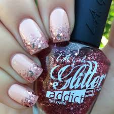 Also, am6 prices are over the color street website prices. Rose Gold Pink Matte Nails With Glitter Matte