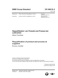 Wir verraten dir, worauf es bei der formulierung deines lebenslaufs ankommt. Gs90018 2 Requalifikation Von Produkt Und Prozess Bei Lieferanten 2017 08