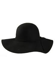 Elegant Waved Brim French Hat Made Of Woolen Featuring A Wide Waved Brim French Design Elegant And Fashion French Hat Black Floppy Hat Sun Hats For Women