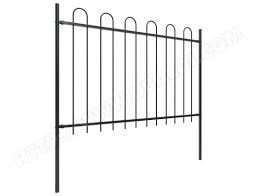 Notre gamme de clôture rigide vous est proposé aux meilleurs prix du web ! Icaverne Panneaux De Cloture Serie Cloture De Jardin Avec Dessus En Cerceau Acier 15 3x1 2 M Noir Icaverne Ma 22ca601icav Nw1nj Pas Cher Ubaldi Com
