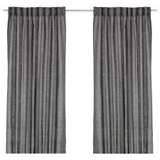 Aina Curtains 1 Pair Ikea Curtains 57x98 Pair Gray Ainaaina Curtains 1 Pair Dark Gray 57x In 2020 Curtains With Blinds Curtains Living Room Dark Curtains