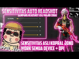 Youtuber yang satu ini memang sedang digandrungi para player free fire. Sensitivitas Auto Headshot Kopral Jono Murid Budi01 Gaming Titisan Fdw Dan Hiro 10 Youtube