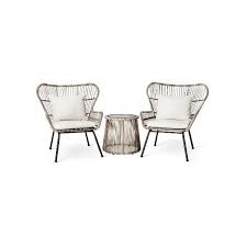 Latigo 3 Pc Rattan Patio Chat Set 1 145 Pln Liked On Polyvore Featuring Home Outdoors Patio Furnitu Patio Furnishings Target Patio Furniture Patio Decor