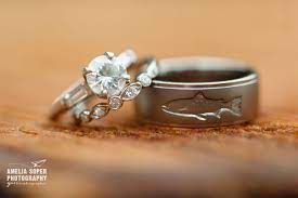 Unique Fishing Themed Wedding Band Mens Wedding Ring With Debossed Fish Gorgeous Wedding Rings Silicone Wedding Band Silicone Wedding Band Mens