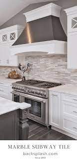 White Modern Subway Marble Mosaic Contemporary Design Style White Modern Kitchen Modern Kitchen Design White Kitchen Design