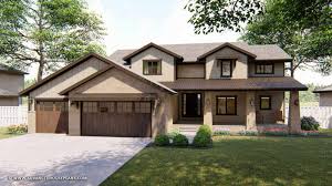 House plans with loft and wrap around porch. 1 5 Story Craftsman Plan Texas Hillside