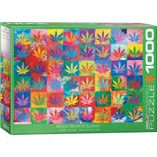 First level has the outline tips. Weed Wonderland 1000 Piece Puzzle Eurographics Calendar Club 628136654883 Calendar Club Canada