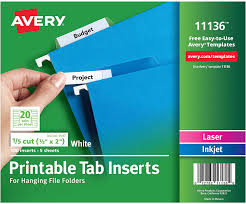 Creating and printing jam labels could be very easy with labeljoy. Amazon Com Avery Worksaver Tab Inserts 2 Inches White 100 Inserts 11136 Hanging File Folder Tabs Office Products