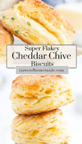 Flakey Cheddar Chive Biscuits Recipe In 2020 Cheese Biscuit Recipes Biscuit Recipe Homemade Biscuits