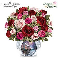 Check spelling or type a new query. Thomas Kinkade Today Tomorrow Always Floral Table Centerpiece Lights Up