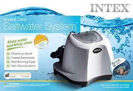 Because ours doesn't appear to be and keeps saying low salt when we know it isn't! Amazon Com Intex Krystal Clear Saltwater System With E C O Electrocatalytic Oxidation For Up To 7000 Gallon Above Ground Pools 110 120v With Gfci Garden Outdoor