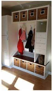 Ikea Built In Hack Mudroom Ikeabuiltinhackmudroom Ikea Hack Mudroom Bench 3 Kallax Shelving Units And Kallax Drawer Inserts Kallax Ikea Ikea Diy Ikea