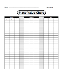 sample place value chart 8 free documents in pdf word