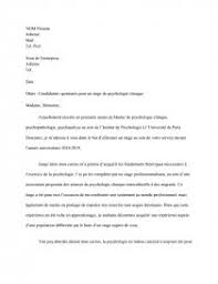 Exemple lettre de motivation parcoursup licence sociologie. Lettre De Motivation Stage En Psychologie Lettre Type Louise Fang