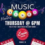 Monthly Music Bingo at Eno’s Pizza Tavern