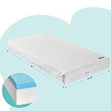 Hiccapop Baby Crib Mattress Dual Sided W Firm Side For Babies Soft Memory Foam Side For Toddlers Baby Mattress Toddler Bed Mattress Baby Crib Mattress