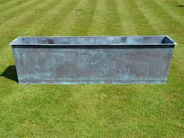 Rectangular copper planter are made from aesthetically pleasing metals, plastic, wood, ceramic and even stained glass. The Rectangular Copper Garden Planter Large Narrow Architectural Heritage